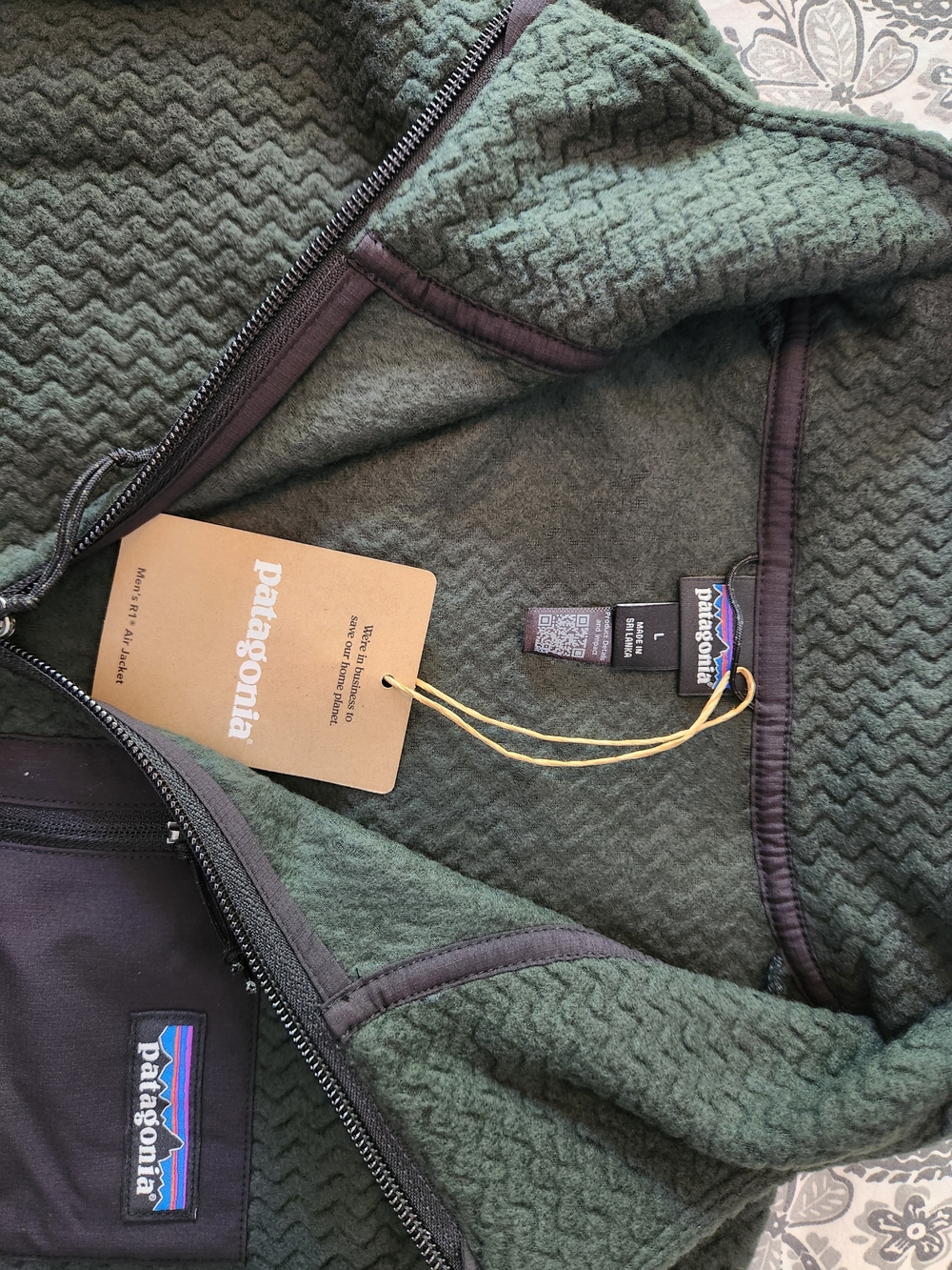 Patagonia Green Fleece Zip-Up Jacket